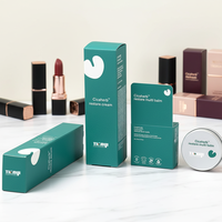Boîte pliante en papier artistique écologique recyclable personnalisée avec impression UV pour kit de gloss à lèvres, emballage de maquillage et boîte de maquillage pour bébés et enfants