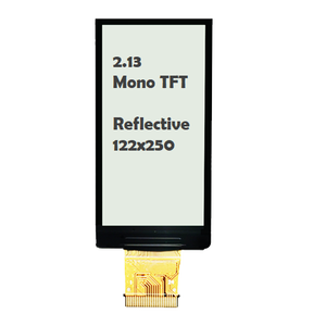 Công suất thấp 2.13 inch 122x250 phản chiếu Mono TFT <span class=keywords><strong>LCD</strong></span> hiển thị với nhanh chóng làm mới - Product Image 1
