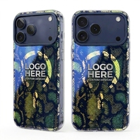 Étui de téléphone magnétique IMD personnalisé bleu éclatant avec revêtement anti-rayures, coque mobile avec logo OEM pour iPhone 17 16 et Samsung