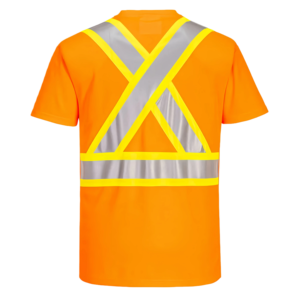 Ansi Klasse <span class=keywords><strong>2</strong></span> Safety Shirt Hi Vis T Shirt Ansi Klasse 3 Reflecterende Veiligheid Snel Droog Korte Mouw Hoge Zichtbaarheid Kleding - Product Image 5