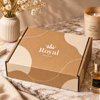 Boîte cadeau en carton ondulé de luxe personnalisée avec logo, pliable, pour l'expédition de vêtements, de bijoux, pour le commerce électronique, vente en gros