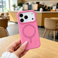 JOYPORODO S122 Étui magnétique antichoc en silicone liquide de haute qualité pour iPhone 16 17 Pro Max – Coque de protection tendance en silicone