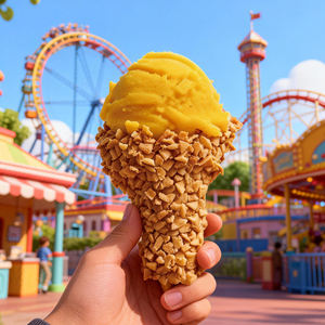 <span class=keywords><strong>Grande</strong></span> crème glacée à la mangue en forme de cuisse de poulet, mangue fraîche au goût sucré, sensation glacée intense, crème glacée originale et délicieuse - Product Image 1