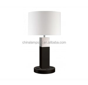 Lámpara de Escritorio Moderna para el Hogar, Estilo Chelsea Hotel, Cuerpo de Hierro, Pantalla de Tambor, Bombilla E26, HL-51515-SP5-L32D, Compatible con Camas King, Queen y Dobles - Product Image 5