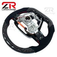 Volant sport en cuir suédé personnalisé avec fibres de carbone sergéées et LED pour Toyota Camry SE TRD RAV4 Corolla LE XEI Avalon