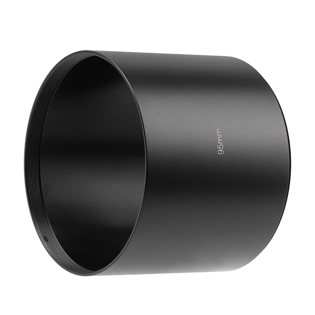 95mm Metal Lens Hood 78mm X 95mm Screw Aluminum Alloy Camera Hood for Camera Lens with 95mm Filter Thread