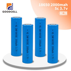 Pin <span class=keywords><strong>Lithium</strong></span>-<span class=keywords><strong>ion</strong></span> 3.7V, Cell <span class=keywords><strong>Lithium</strong></span>-<span class=keywords><strong>ion</strong></span> 3.7V, Pin 18650, Tùy chỉnh được, 2000mAh, 5C - Product Image 1