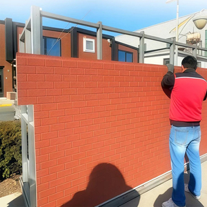 Panneau de bardage extérieur en acier galvanisé de 16 mm, embossé et sculpté, avec isolation en PU, imperméable, pour la <span class=keywords><strong>rénovation</strong></span> de la <span class=keywords><strong>façade</strong></span> des maisons - Product Image 3