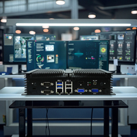 Equipo de Servidor Industrial sin Ventilador, Mini PC con Intel Core I7-4578U, 6COM, 2LAN, HD, VGA, Compatible con Máquinas POS, Mini Computadora de Escritorio
