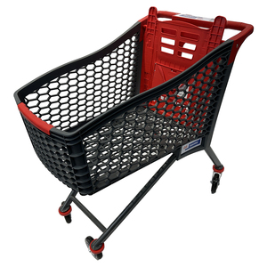 Carrito de la compra de supermercado de plástico metálico grande para gran venta - Product Image 1