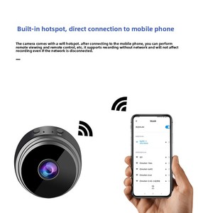 กล้องสมาร์ทมินิ A9 ระดับมืออาชีพ ความละเอียด 1080P กล้องบันทึกวิดีโอความปลอดภัยแบบพกพา WiFi ความคมชัดสูง พร้อมระบบมองเห็นในเวลากลางคืนสำหรับเด็ก รองรับการ์ดหน่วยความจำ - Product Image 4