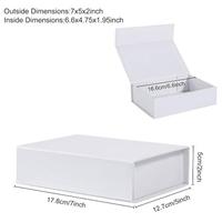 Boîte cadeau magnétique de luxe personnalisée avec laminage mat, carton rigide écologique