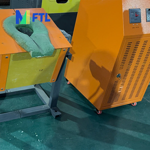 70Kg 100Kg Fundición de metales Horno eléctrico Bobina Refrigeración Inducción Horno de fusión de metales industrial - Product Image 6