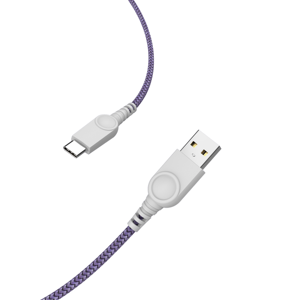 Câble d'alimentation et de synchronisation de données USB 2.0 mâle Type-C en cuivre pur tressé en nylon pour ordinateur, longueur 1,5 m/1,8 m - Product Image 1