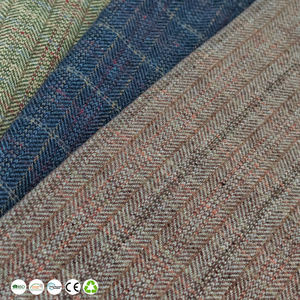 Tissu en tweed à carreaux colorés Tissu mélangé de laine de style classique adapté à la fabrication de manteaux <span class=keywords><strong>pour</strong></span> hommes - Product Image 1