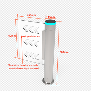 ACS otomatik süpermarket çift/tek hareket salıncak bariyer turnike kapısı yüz tanıma teknolojisi paslanmaz çelik IP54 - Product Image 2