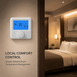 Thermostat intelligent numérique de pièce de bouton de Offre Spéciale bon marché pour le chauffage de chaudière d'eau de plancher, programmable, à piles - Product Image 1