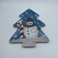 Collections d'assiettes en mélamine polyvalentes pour événements ensemble d'assiettes en mélamine personnalisées pour les vacances de Noël
