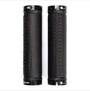 Top Kwaliteit Stuur Fiets Grips Anti-Skid Fiber Lederen Fiets Stuur Grips Lock-On Mountainbike Handvat bar Grips