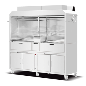 Parrilla Argentina de Carbón de Acero Inoxidable, Nueva, con Dispositivo de Seguridad contra Llamas, Portátil y Duradera - Product Image 5