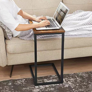 Wood Top Sofa Side Table Multifunctional Narrow <b>Desk</b> For Living <b>Room</b> Bedroom Computer Use - Product Image 1