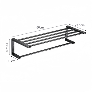 New Grey Stainless Steel Modern Design Wall Mount <strong>Towel</strong> Rack Bathroom <strong>Storage</strong> Shelving <strong>Units</strong> for Home Hotel Paper <strong>Towel</strong> Holder - Product Image 1