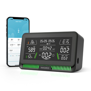 INKBIRD WiFi เครื่องตรวจสอบคุณภาพอากาศ WiFI IAQM-129 TUYA สำหรับ CO2 PM2.5 PM10 TVOC HCHO AQI เครื่องวิเคราะห์อุณหภูมิความชื้น IAQM-129-W Ai - Product Image 2