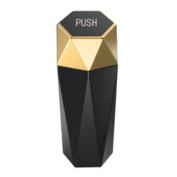 Ewitgo Diamond Shape Car Trash Can with Lid - Premium Auto Garbage Can Organizer for Cup Holder