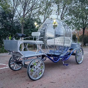 Carruaje de Calabaza de Princesa, Vehículo Turístico de Paseo, <span class=keywords><strong>Carroza</strong></span> de <span class=keywords><strong>Caballos</strong></span> de Hierro de Cuatro Ruedas, Accesorios <span class=keywords><strong>para</strong></span> Películas y Televisión, <span class=keywords><strong>Carroza</strong></span> de <span class=keywords><strong>Boda</strong></span> - Product Image 1