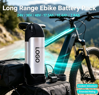 Paket Baterai Lithium E-bike 36V 10.4Ah, Baterai Pengganti untuk Skuter Listrik, Sepeda Komuter Kota, Mendukung Kustomisasi