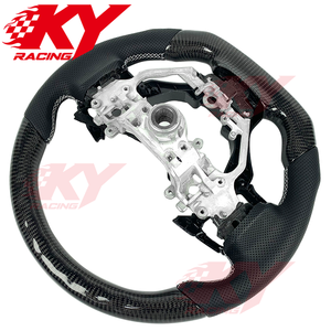 Volante Deportivo Personalizado con Empuñaduras de Cuero Perforado de Fibra de Carbono Real para Lexus RCF Sport RC 200T IS ISF ES250 IS250 IS300 - Product Image 3