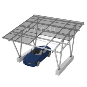 Sistema de montaje de cochera Solar PV de diseño moderno