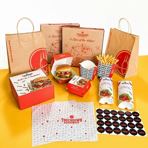 Boîte <span class=keywords><strong>à</strong></span> hamburger jetable personnalisée avec logo pour drive-thru, emballage rapide pour poulet frit et <span class=keywords><strong>frites</strong></span>, boîte <span class=keywords><strong>à</strong></span> clapet pour <span class=keywords><strong>frites</strong></span> - Product Image 1