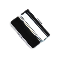 Coffret cadeau de maquillage en aluminium personnalisé étui à rouge à lèvres argenté personnalisé porte-rouge à lèvres en métal