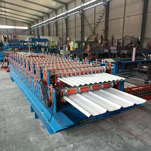 하이 퀄리티 콘크리트 지붕 타일 만들기 기계 코팅 수동 유약 지붕 시트 만들기 롤 성형 기계 - Product Image 5