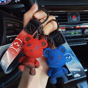 Wholesale <b>Cartoon</b> 3D Cute Teddy Bear Keychain PVC Key <b>Ring</b> Accessories Car Keychain Bag Pendants Resin Cool Little Bear Keychain - Product Image 6