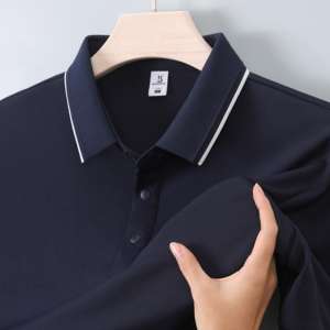 ออกแบบเสื้อแบรนด์วินเทจของคุณเอง เสื้อเชิ้ตแขนสั้นผู้ชาย ผ้าโพลีเอสเตอร์ 100% ถักทอเนื้อแน่น แห้งเร็ว สำหรับกอล์ฟ - Product Image 3