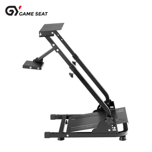 GY006 레이싱 게임 시뮬레이터 콘솔 로지텍 G29 용 가죽 스티어링 휠 스탠드 프레임 프로 접이식 시트 스틸 - Product Image 3