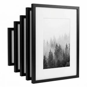 Luxury <strong>Black</strong> MDF A4 <strong>A3</strong> Certificate <strong>Frame</strong> with White Mat for High-end Corporate Awards and Art - Product Image 1