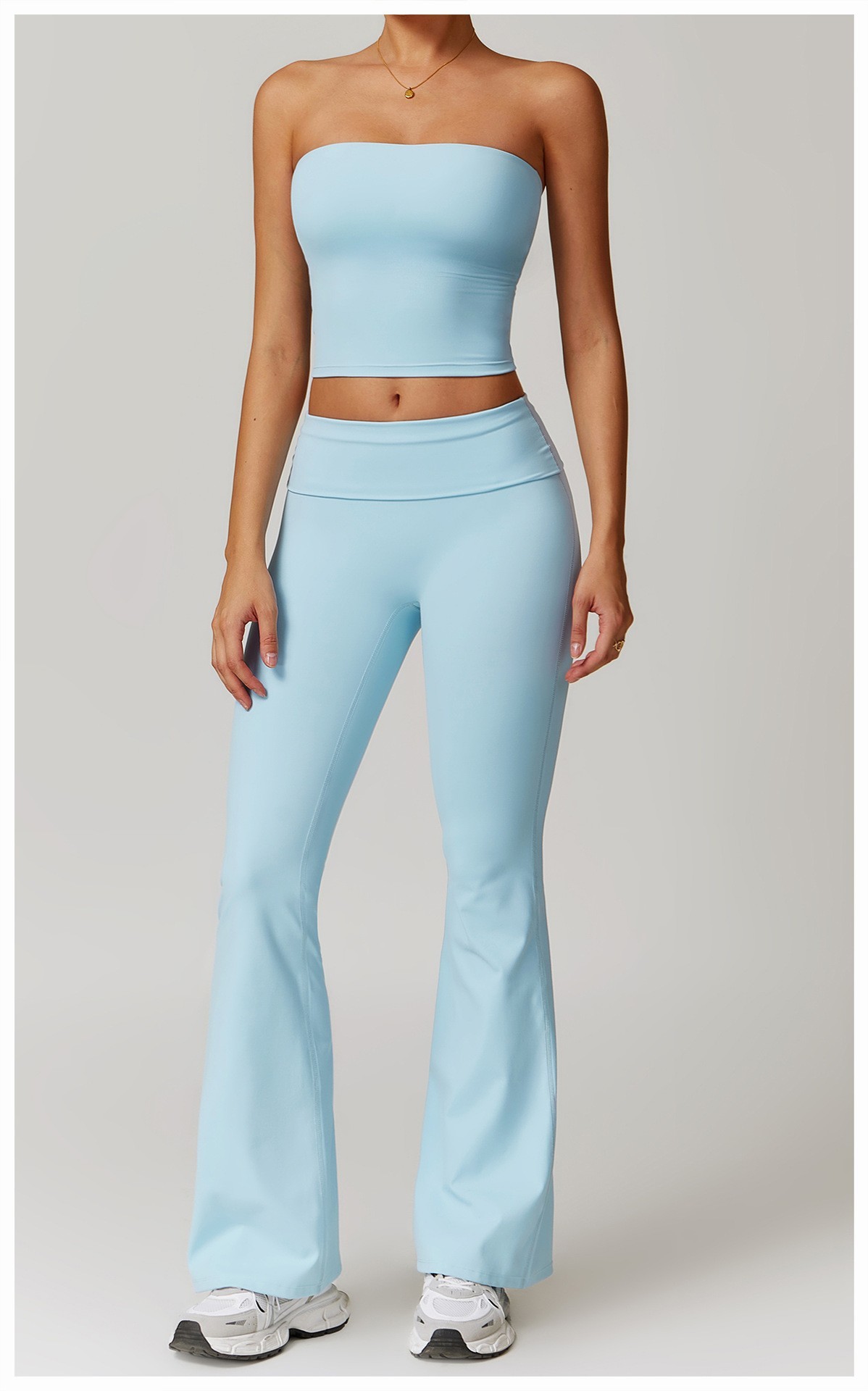 Sky-blue bustier