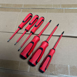6P Insulated Electrician <b>Screwdriver</b> Set Cross Phillips Magnetic Plastic Handle Anti-Slip Texture Industrial Grade China Made - Product Image 5