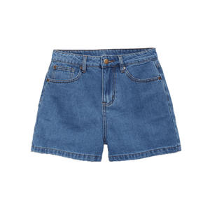 Shorts de Mezclilla para Mujer de Corte Regular, Silueta Contemporánea, Textura Suave, Movimiento Libre, Acabado Lavado, Detalle de Botones para Uso Diario - Product Image 1