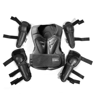 Équipement <span class=keywords><strong>de</strong></span> protection pour moto unisexe pour enfants, combinaison <span class=keywords><strong>de</strong></span> moto en coton, protections pour les genoux et les coudes, respirant, anti-chute - Product Image 1