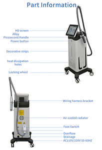 เครื่องลบรอยสักออลอินวัน 1064nm 755nm สำหรับล้างคิ้ว ใช้ได้กับใบหน้าและร่างกาย เหมาะสำหรับร้านเสริมสวย - Product Image 4