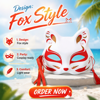 Masque facial en PVC imperméable et écologique pour Halloween, personnalisable avec logo, léger, pour fêtes, remise de diplômes, avril – Fabricant OEM