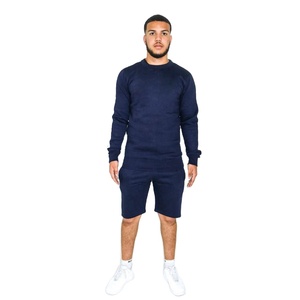 ชุดกีฬา2ชิ้นของผู้ชาย,ชุดสองชิ้นเสื้อยืดและกางเกงขาสั้นแขนสั้นเล่นกีฬาสำหรับฤดูร้อน - Product Image 3