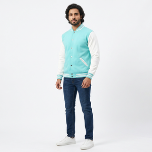 Spring Autumn <b>Men's</b> Pilot Bomber Couple <b>Baseball</b> <b>Jacket</b> University Varsity Solid Color Casual - Product Image 1