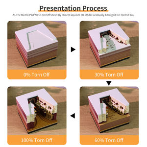 Calendrier de bureau décoratif, Allée des Sorciers, <span class=keywords><strong>bloc</strong></span>-notes 3D à détacher, calendrier, modèle de rue <span class=keywords><strong>magique</strong></span>, <span class=keywords><strong>bloc</strong></span>-notes de bureau caché avec lumière - Product Image 5