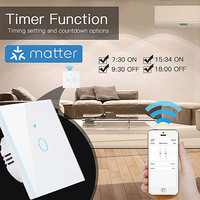 Interruptor táctil de cristal para el hogar inteligente con WiFi, productos Alexa, 10A, Panel de control inalámbrico, interruptores de pared de Control de aplicación temporizados para el hogar para el