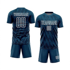 Custom Football Soccer Jerseys Heat-Transfer Printed 100% Polyester <b>Player</b> Name Front Quick Dry Breathable Unisex Adult Sports - Product Image 2